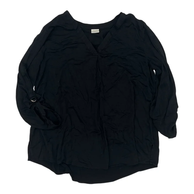 Top 3/4 Sleeve By Soma In Black, Size:Xl