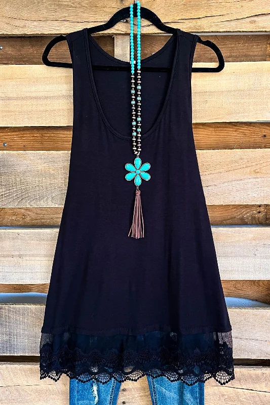 Extender: Slip on Tank/Tunic - Black