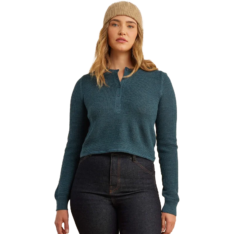 Women's Well Worn Thermal Long Sleeve Henley