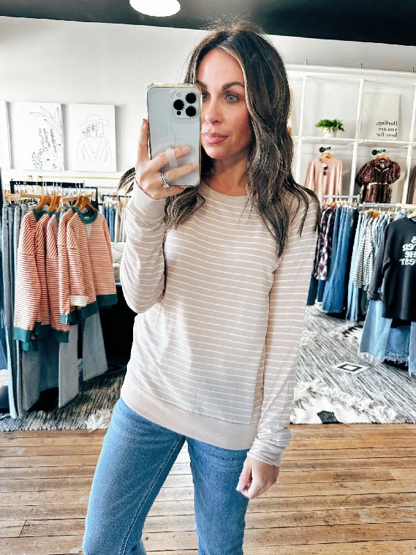 Latte Stripe Long Sleeve