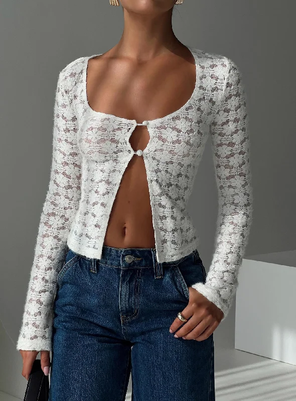 Enriquel Long Sleeve Top Off White