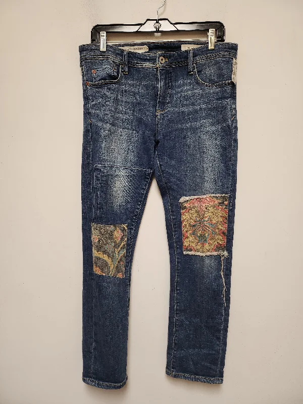 Jeans Boyfriend By Pilcro In Blue Denim, Size: 6