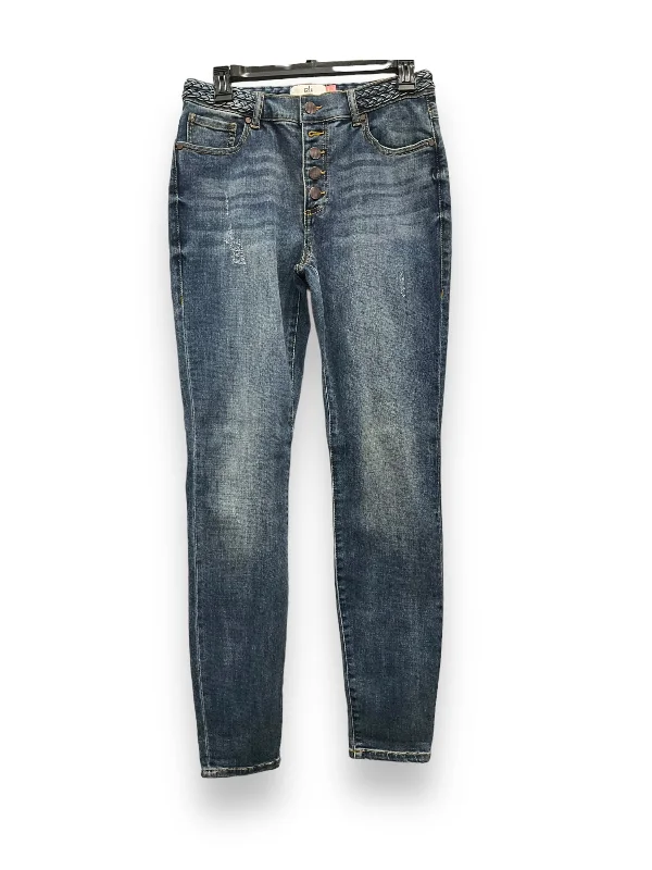 Jeans Skinny By Cabi In Blue Denim, Size: 4