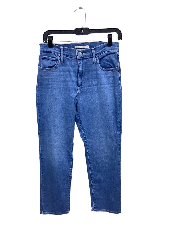 Jeans Skinny By Levis In Blue Denim, Size: 8