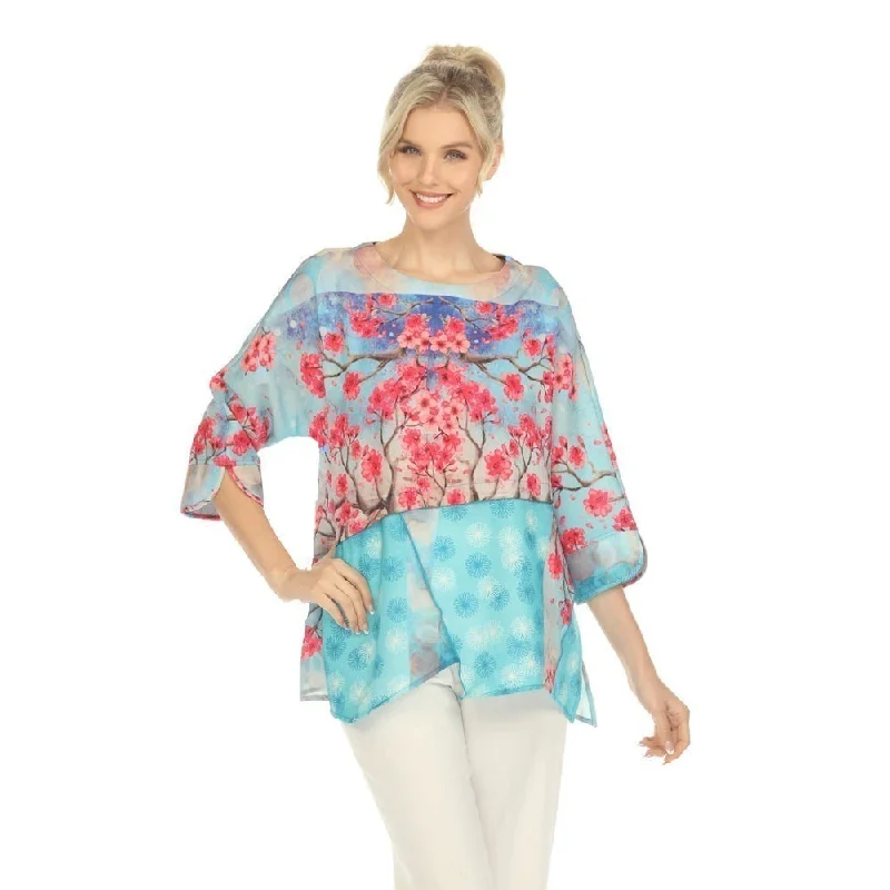 Moonlight Breezy Cherry Blossom Tunic - 3854 - Size XL Only!