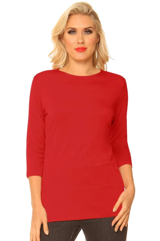 Red Women's Top Alisha D