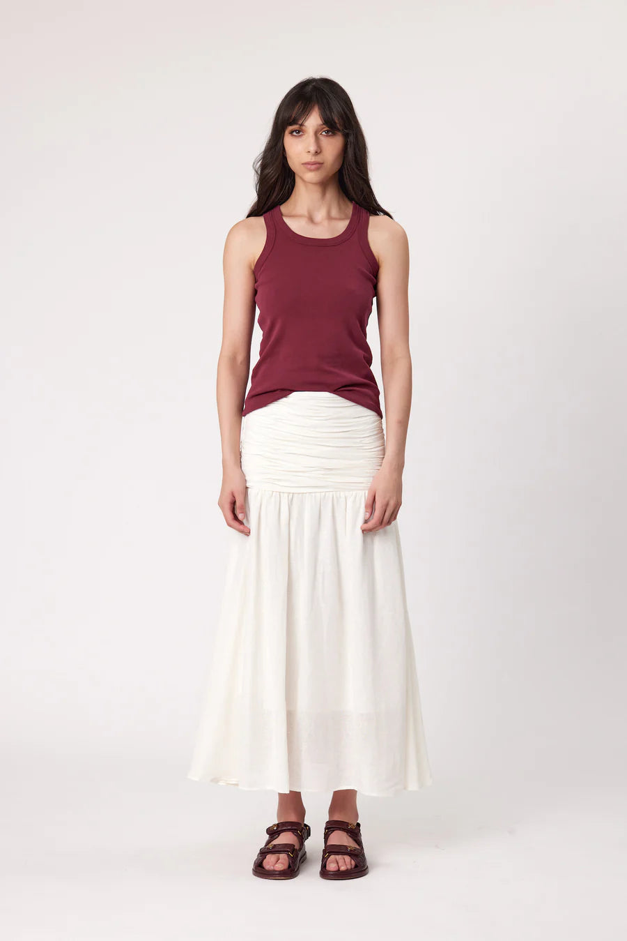 Remain Fallon Maxi Skirt - Ivory