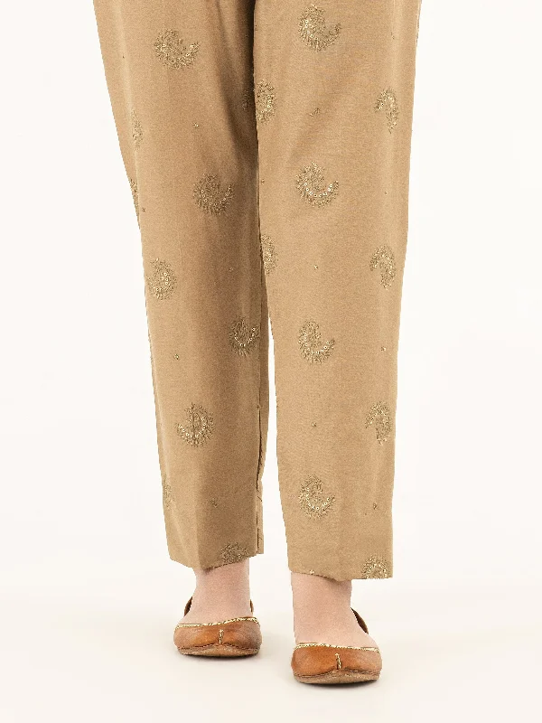 Embroidered Winter Cotton Trousers