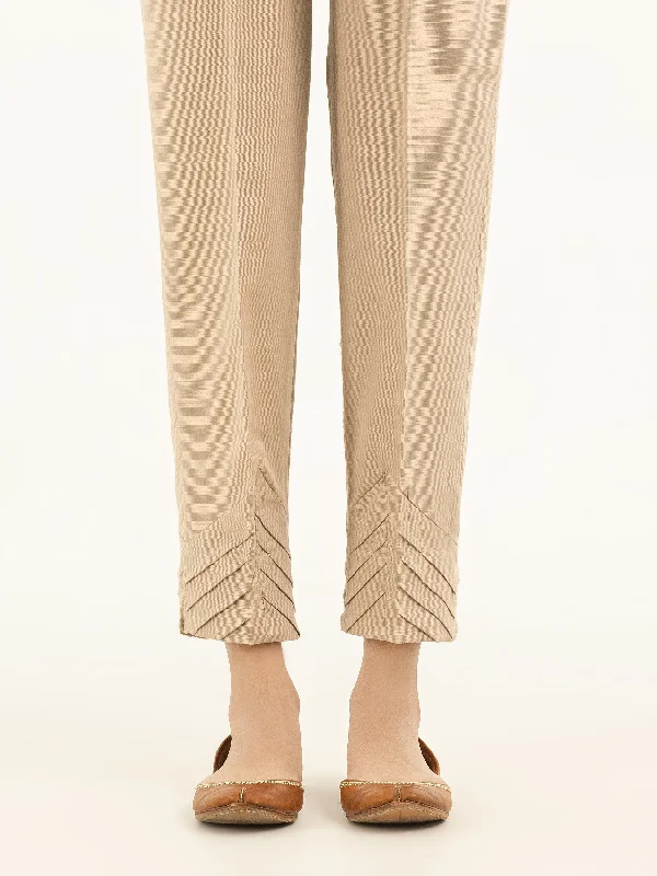 Pleated Khaddar Trousers