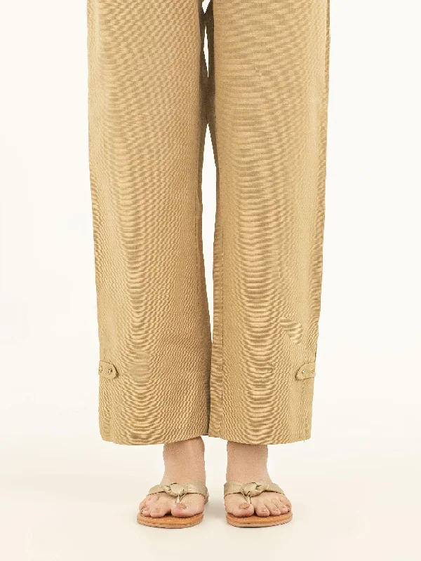 Buttoned Khaddar Trousers