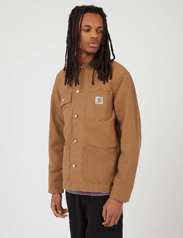 Carhartt-WIP Michigan Coat (Organic Cotton, 12 oz) - Hamilton Brown/Tobacco Rinsed