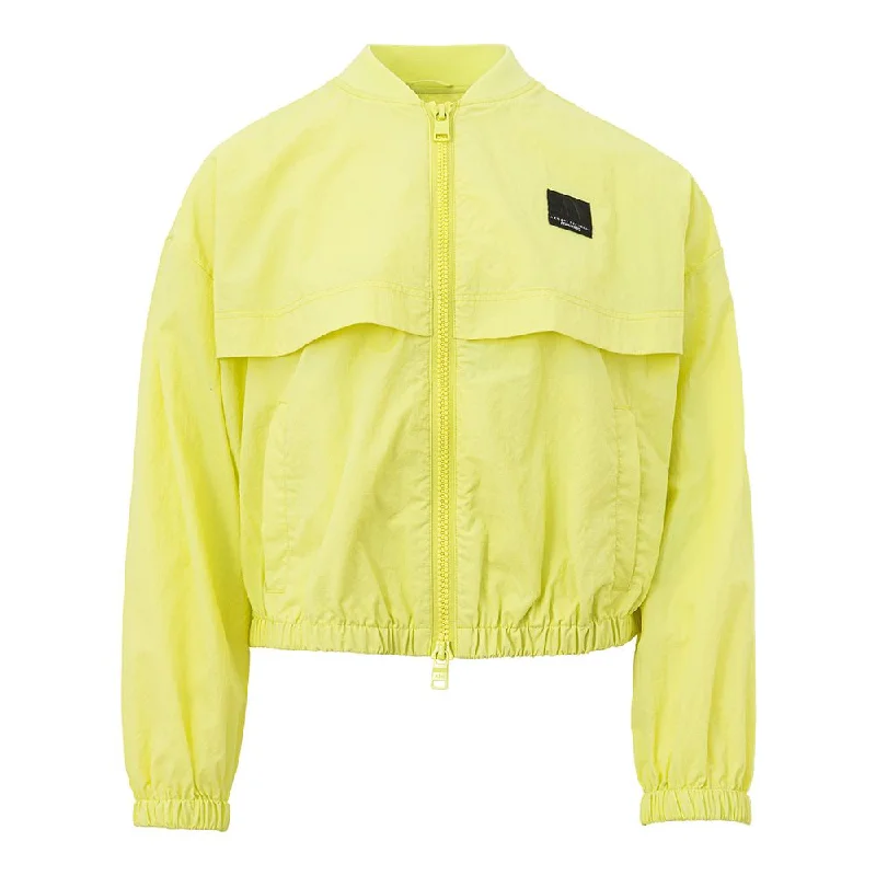 Chic Yellow Polyamide Jacket For Women