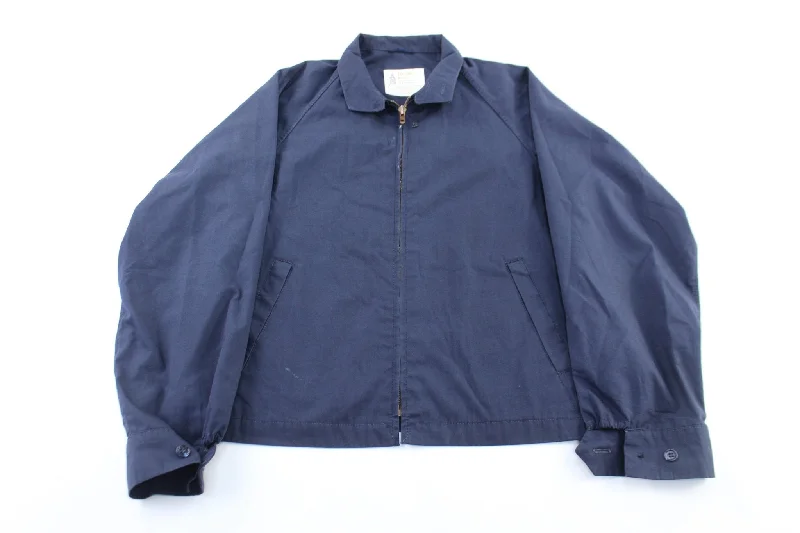 London Fog Navy Blue Zip Up Jacket