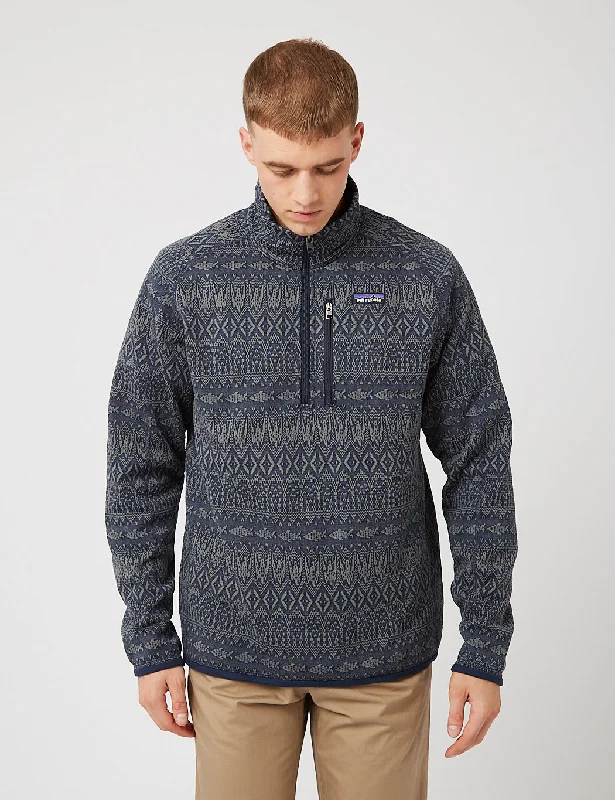 Patagonia Better Sweater 1/4 Zip Fleece (Falconer Legend) - New Navy Blue