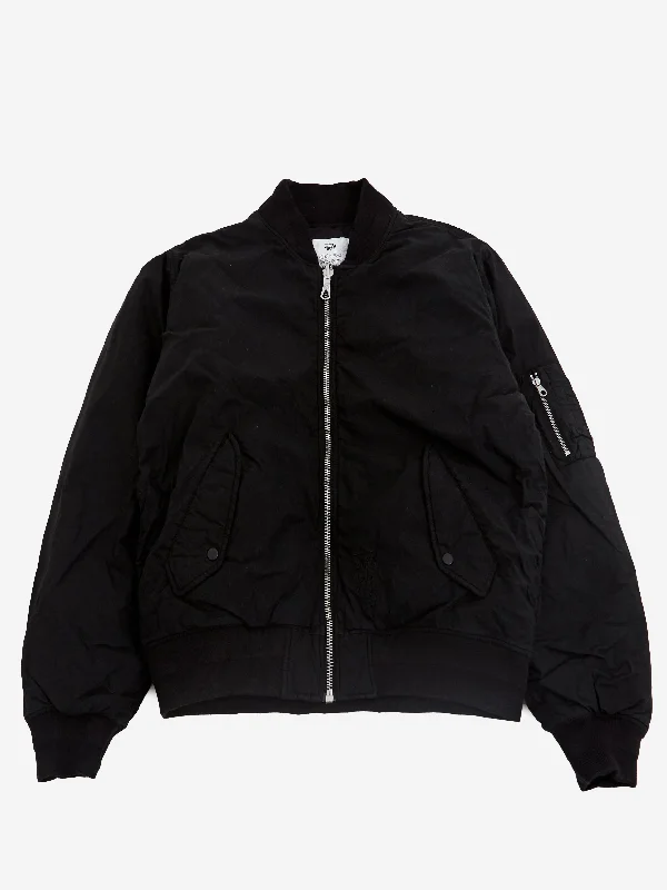 Stussy Quilted Bomber Waxed W - Black