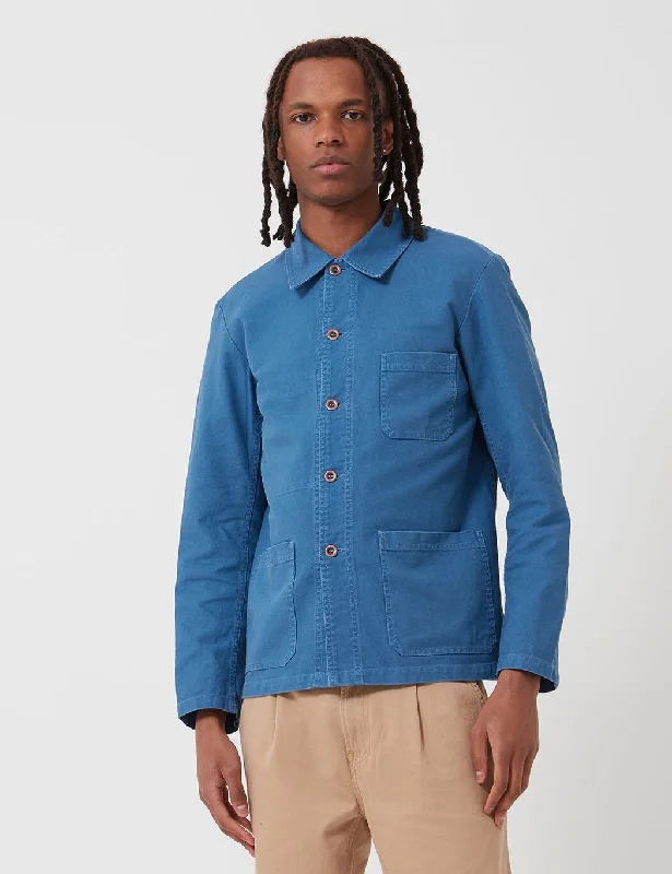 Vetra French Workwear Jacket Short (Cotton Drill) - Waid Blue