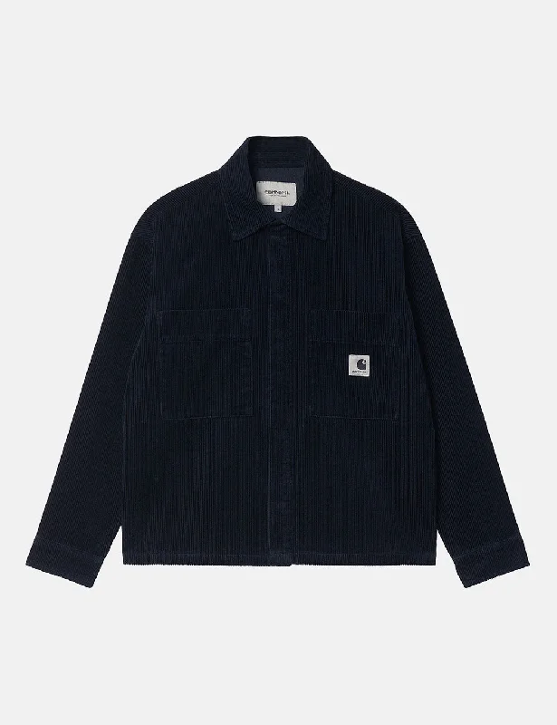 Womens Carhartt-WIP Foy Shirt Jacket (Corduroy) - Astro Rinsed