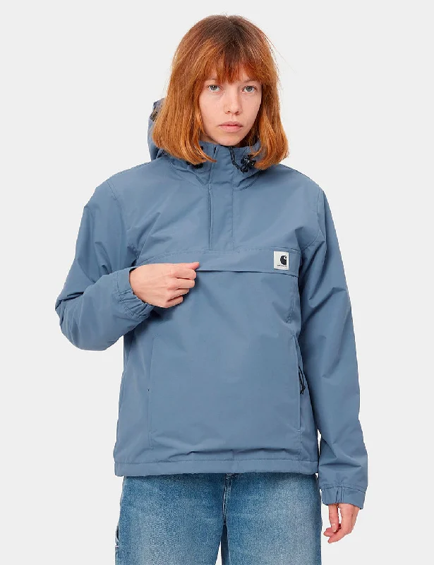 Womens Carhartt-WIP Nimbus Pullover Jacket - Icesheet Blue