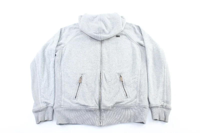 Women's Nike Embroidered Logo Grey Zip Up Jacket