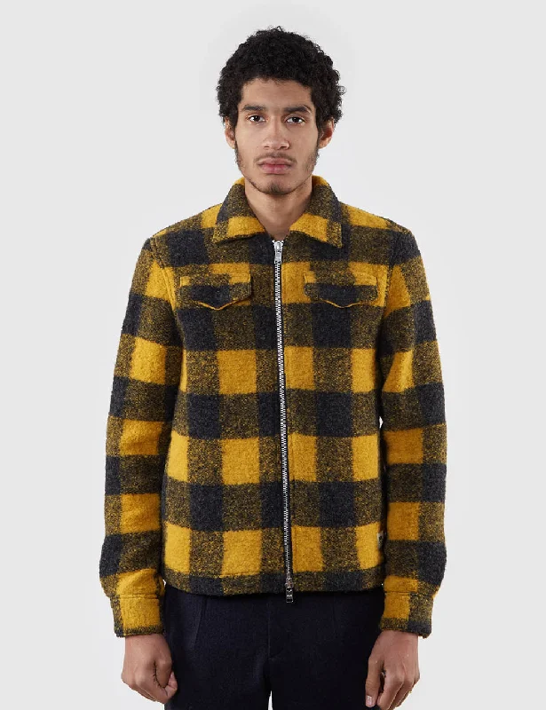 Wood Wood Dale Lumberjack Jacket - Lemon Check