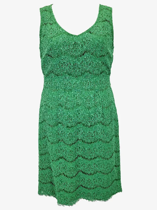 Review Graceful Emerald Cocktail Mini Dress Size 12