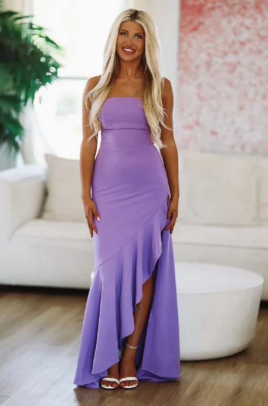 Princess Lavender Maxi Gown - Lavender Purple