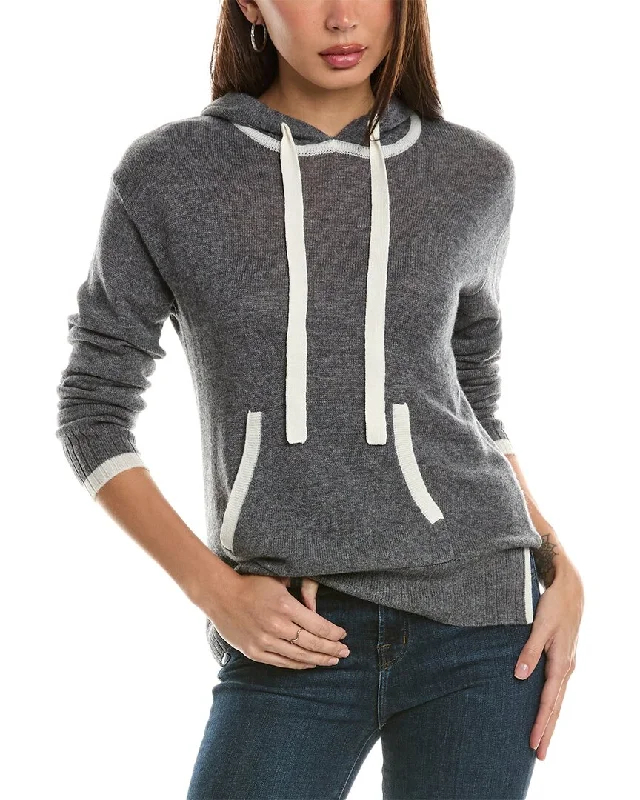 Hannah Rose Tipped Wool & Cashmere-Blend Hoodie