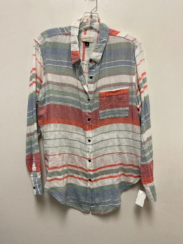 Multi-colored Blouse Long Sleeve Universal Thread, Size L