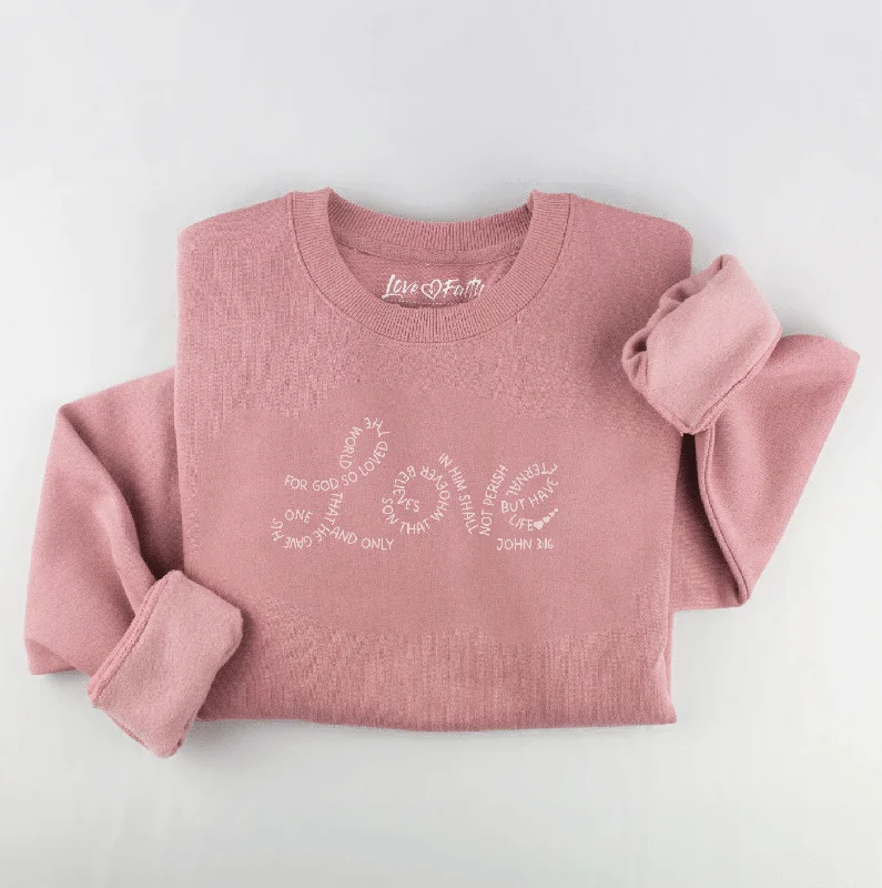 Embroidered Love Sweatshirt