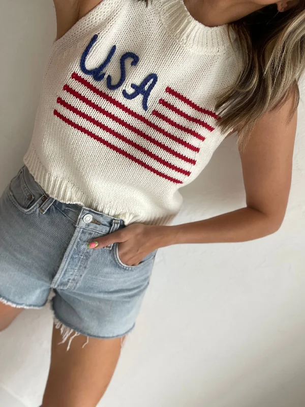 USA Knit Tank Top